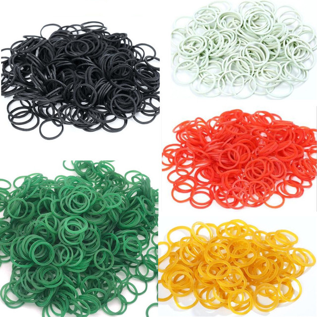 100Pcs Mini Rubber Bands Office Rubber Ring 16x1.4mm Soft Elastic Bands  Stationery Holder Band Loop